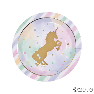 Sparkle Unicorn Round Paper Dinner Plates (8 Piece(s))