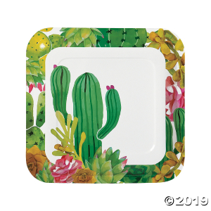 Cactus Party Paper Dinner Plates (8 Piece(s))