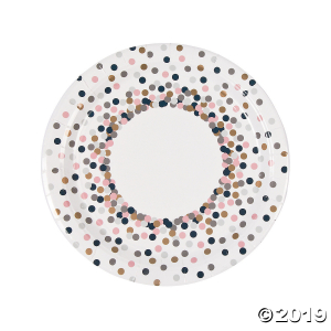 Confetti Design Paper Dinner Plates (8 Piece(s))