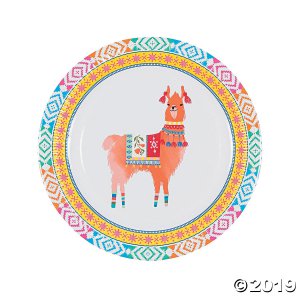 Boho Llama Paper Dinner Plates (8 Piece(s))