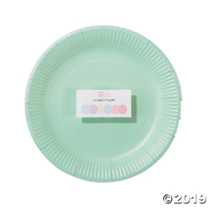 Pastel Color Paper Dinner Plates (Per Dozen)