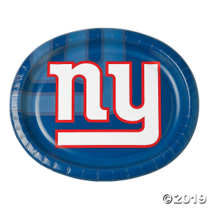 NFL® New York Giants Oval Paper Dinner Plates (8 Piece(s))