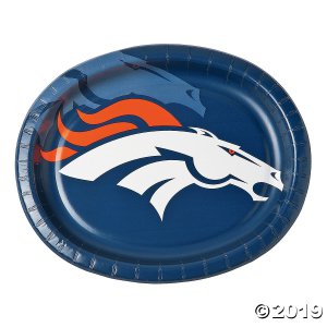 NFL® Denver Broncos Oval Paper Dinner Plates (8 Piece(s))