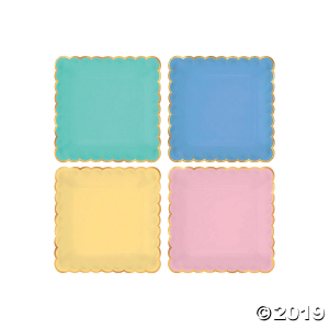 Spring Pastel Dinner Plates (8 Piece(s))