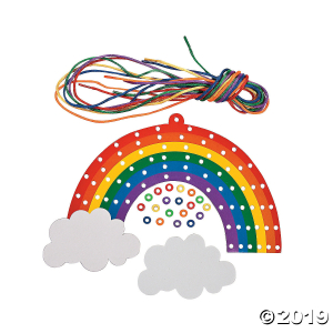 Rainbow Lacing Craft Kit (Makes 12)