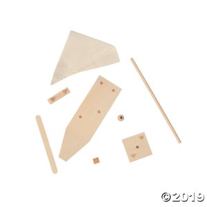 DIY Wood Sailboat Kits (Makes 12)