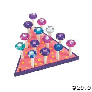 DIY Unfinished Wood Peg Games (Per Dozen)