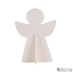 DIY Unfinished Wood Angel Stand-Ups (Makes 12)