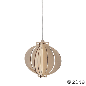 DIY Unfinished Wood Slotted Lanterns (6 Piece(s))