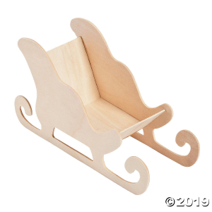 DIY Unfinished Wood Sleighs (3 Piece(s))