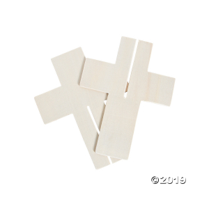 DIY 3D Wood Crosses (Makes 12)