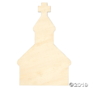 DIY Unfinished Wood Church (1 Piece(s))