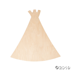 DIY Unfinished Wood Teepee Shape (1 Piece(s))