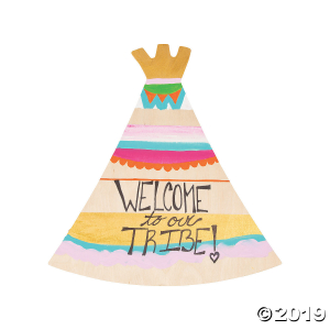 DIY Unfinished Wood Teepee Shape (1 Piece(s))