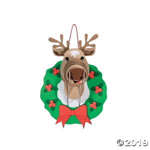 3D Reindeer Door Hanger Craft Kit (Makes 6)