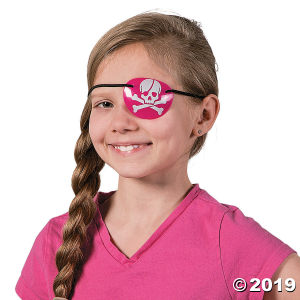 Pink Pirate Eye Patches (Per Dozen)