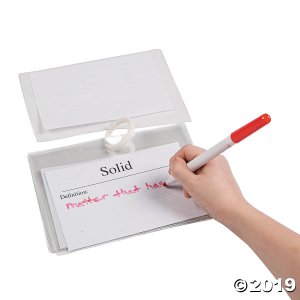 Dry Erase Pockets on a Ring (60 Piece(s))
