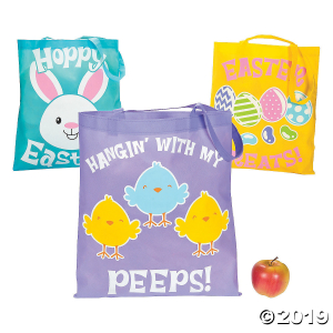 Large Easter Tote Bags (Per Dozen)