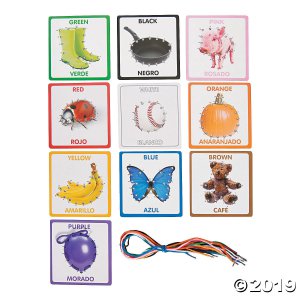 Bilingual Color Lacing Cards (1 Set(s))