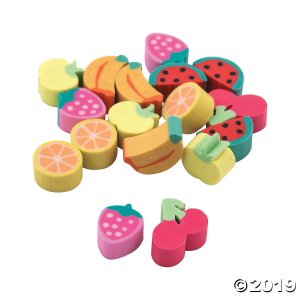 Mini Fruit Erasers (300 Piece(s))
