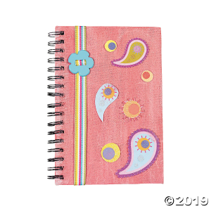 DIY White Canvas Spiral Notebooks (Per Dozen)
