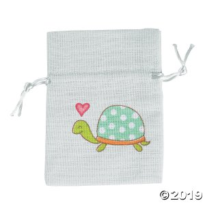 Mini Turtle Drawstring Bags (Per Dozen)