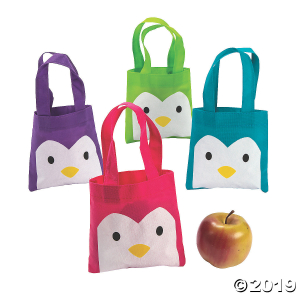 Mini Penguin Tote Bags (Per Dozen)