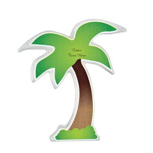 Personalized Palm Tree Favor Containers (Per Dozen)