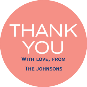 Personalized Thank You Mini Mason Jar Favors (Per Dozen)