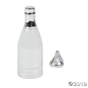 Clear Champagne Bottle Favor Containers (Per Dozen)
