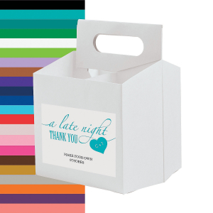 Personalized Four-Pack Late Night Snack Caddies (Per Dozen)