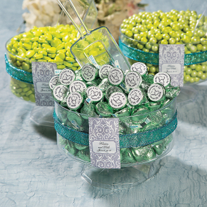 Two Hearts Personalized Stickers for Hershey's® Kisses® (60 Piece(s))