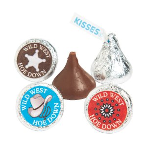 Personalized Western Hershey's® Kisses® Stickers (60 Piece(s))