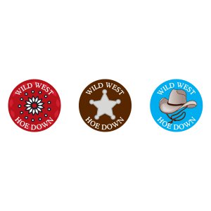 Personalized Western Hershey's® Kisses® Stickers (60 Piece(s))