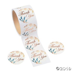 Sweet Fall Thank You Stickers (1 Roll(s))