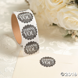 Chalkboard Thank You Stickers (1 Roll(s))