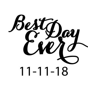 Personalized Best Day Ever Hershey's® Kisses® Stickers (60 Piece(s))