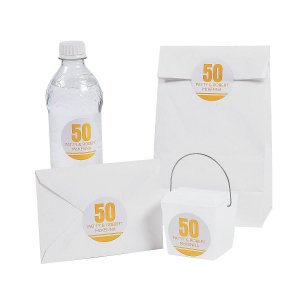 Personalized Anniversary Favor Stickers (60 Piece(s))
