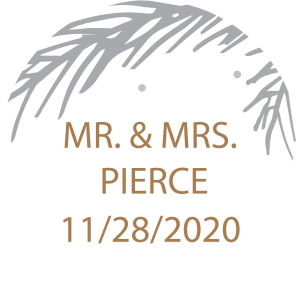 Personalized Winter Wedding Favor Stickers (144 Piece(s))