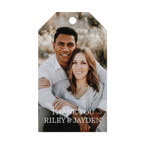Custom Photo Classic Wedding Favor Tags (24 Piece(s))