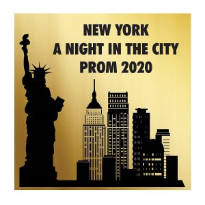 Personalized New York Favor Stickers (144 Piece(s))