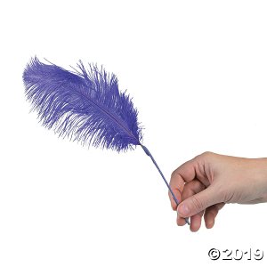 Purple Ostrich Feathers (12 Piece(s))