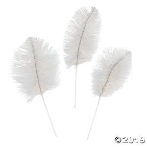 White Ostrich Feathers (24 Piece(s))