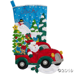 Bucilla Felt Stocking Kit - The Christmas Drive (1 Set(s))