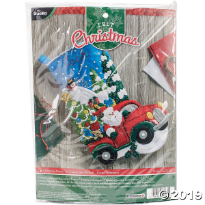 Bucilla Felt Stocking Kit - The Christmas Drive (1 Set(s))