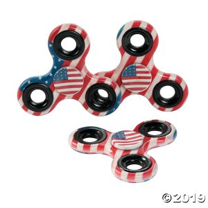 Patriotic Fidget Spinners (Per Dozen)