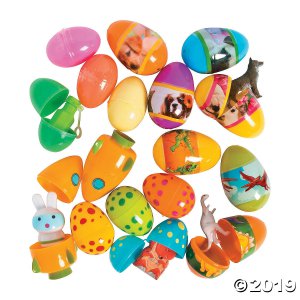 Bulk Toy-Filled Plastic Easter Egg Assortment - 240 Pc.