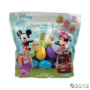 Candy-Filled Disney Favorites Plastic Easter Eggs - 32 Pc.