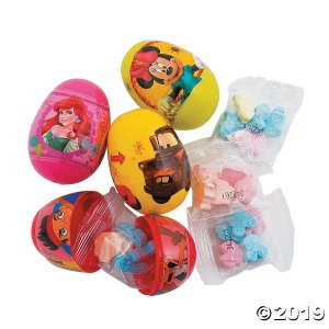 Candy-Filled Disney Plastic Easter Eggs - 16 Pc.