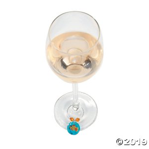 Silvertone Wine Glass Rings (24 Piece(s))